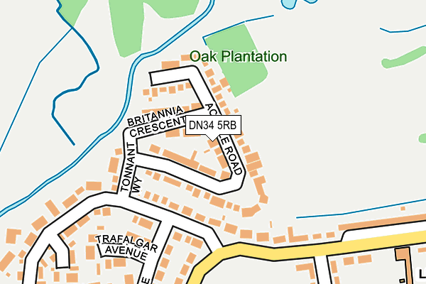 DN34 5RB map - OS OpenMap – Local (Ordnance Survey) DN34 5RB map - OS OpenMap – Local (Ordnance Survey)