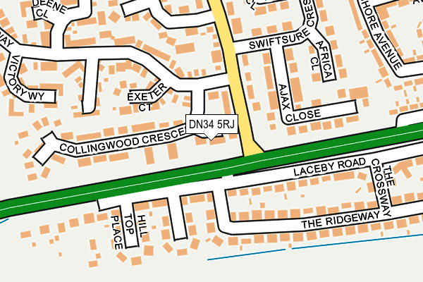 DN34 5RJ map - OS OpenMap – Local (Ordnance Survey) DN34 5RJ map - OS OpenMap – Local (Ordnance Survey)