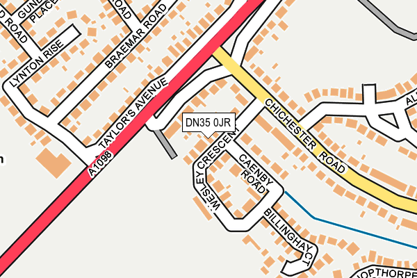 DN35 0JR map - OS OpenMap – Local (Ordnance Survey) DN35 0JR map - OS OpenMap – Local (Ordnance Survey)