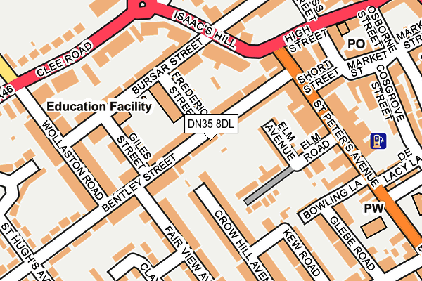 DN35 8DL map - OS OpenMap – Local (Ordnance Survey) DN35 8DL map - OS OpenMap – Local (Ordnance Survey)