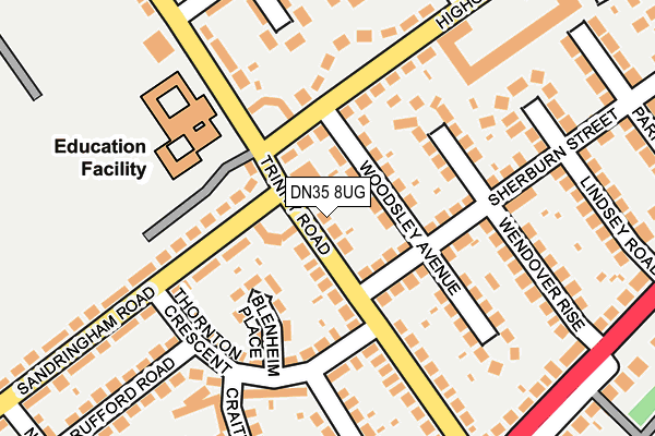 DN35 8UG map - OS OpenMap – Local (Ordnance Survey) DN35 8UG map - OS OpenMap – Local (Ordnance Survey)