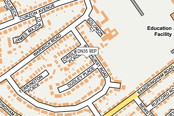 DN35 9EP map - OS OpenMap – Local (Ordnance Survey) DN35 9EP map - OS OpenMap – Local (Ordnance Survey)