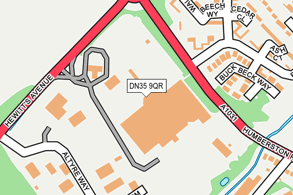 DN35 9QR map - OS OpenMap – Local (Ordnance Survey) DN35 9QR map - OS OpenMap – Local (Ordnance Survey)