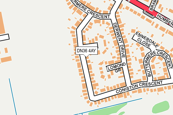 DN36 4AY map - OS OpenMap – Local (Ordnance Survey) DN36 4AY map - OS OpenMap – Local (Ordnance Survey)