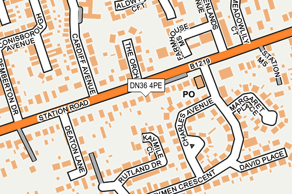 DN36 4PE map - OS OpenMap – Local (Ordnance Survey) DN36 4PE map - OS OpenMap – Local (Ordnance Survey)