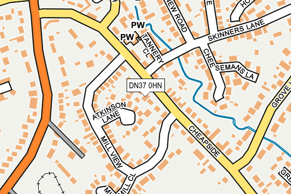 DN37 0HN map - OS OpenMap – Local (Ordnance Survey) DN37 0HN map - OS OpenMap – Local (Ordnance Survey)