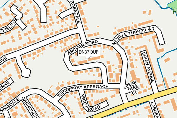 DN37 0UF map - OS OpenMap – Local (Ordnance Survey) DN37 0UF map - OS OpenMap – Local (Ordnance Survey)