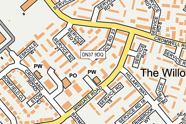 DN37 9DQ map - OS OpenMap – Local (Ordnance Survey) DN37 9DQ map - OS OpenMap – Local (Ordnance Survey)