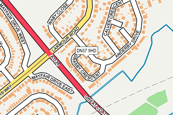 DN37 9HD map - OS OpenMap – Local (Ordnance Survey) DN37 9HD map - OS OpenMap – Local (Ordnance Survey)
