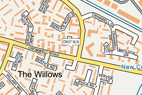 DN37 9LN map - OS OpenMap – Local (Ordnance Survey) DN37 9LN map - OS OpenMap – Local (Ordnance Survey)