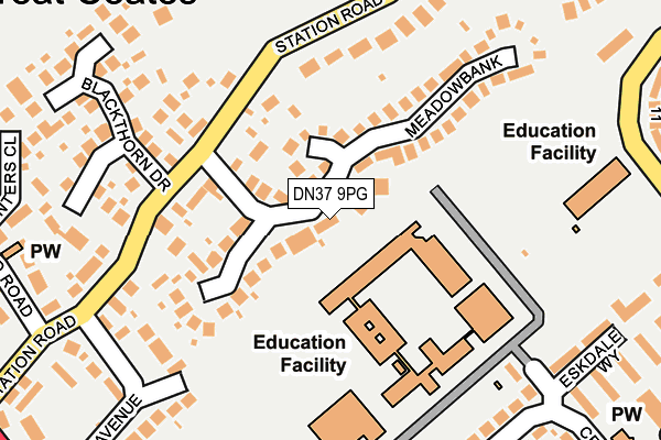 DN37 9PG map - OS OpenMap – Local (Ordnance Survey) DN37 9PG map - OS OpenMap – Local (Ordnance Survey)