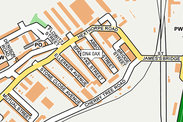 DN4 0AX map - OS OpenMap – Local (Ordnance Survey) DN4 0AX map - OS OpenMap – Local (Ordnance Survey)