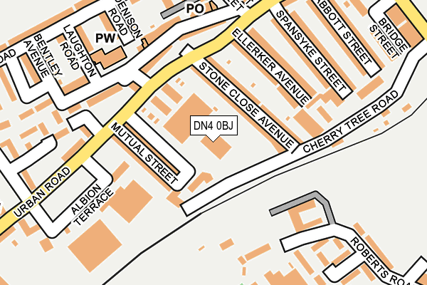 DN4 0BJ map - OS OpenMap – Local (Ordnance Survey) DN4 0BJ map - OS OpenMap – Local (Ordnance Survey)