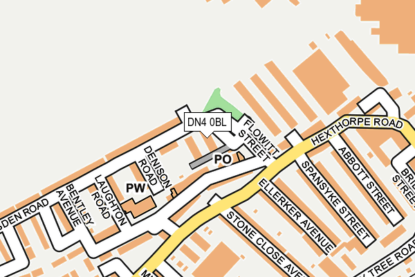 DN4 0BL map - OS OpenMap – Local (Ordnance Survey) DN4 0BL map - OS OpenMap – Local (Ordnance Survey)