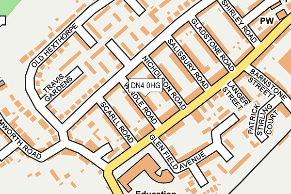 DN4 0HG map - OS OpenMap – Local (Ordnance Survey) DN4 0HG map - OS OpenMap – Local (Ordnance Survey)