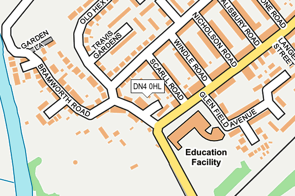 DN4 0HL map - OS OpenMap – Local (Ordnance Survey) DN4 0HL map - OS OpenMap – Local (Ordnance Survey)