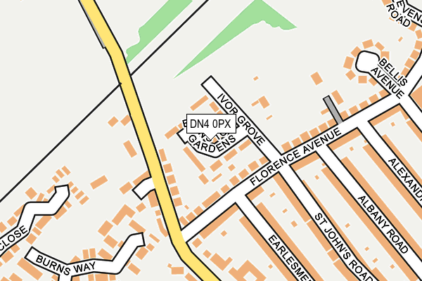 DN4 0PX map - OS OpenMap – Local (Ordnance Survey) DN4 0PX map - OS OpenMap – Local (Ordnance Survey)