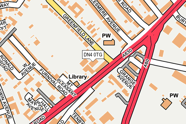 DN4 0TG map - OS OpenMap – Local (Ordnance Survey) DN4 0TG map - OS OpenMap – Local (Ordnance Survey)