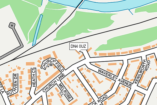 DN4 0UZ map - OS OpenMap – Local (Ordnance Survey) DN4 0UZ map - OS OpenMap – Local (Ordnance Survey)