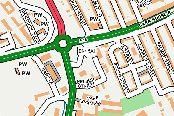 DN4 5AJ map - OS OpenMap – Local (Ordnance Survey) DN4 5AJ map - OS OpenMap – Local (Ordnance Survey)