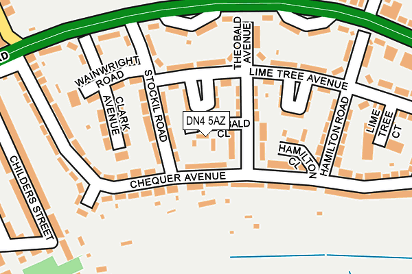 DN4 5AZ map - OS OpenMap – Local (Ordnance Survey) DN4 5AZ map - OS OpenMap – Local (Ordnance Survey)