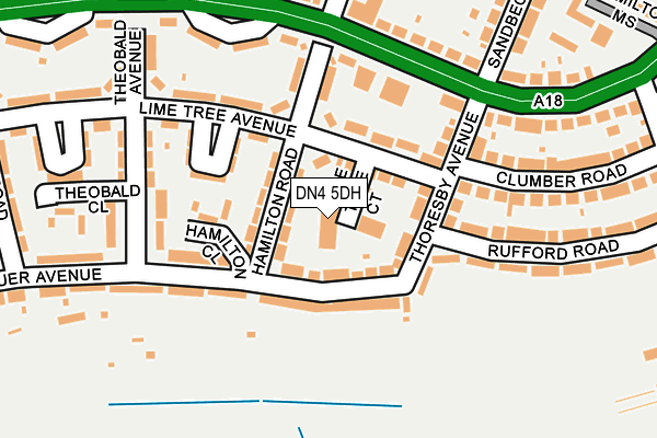 DN4 5DH map - OS OpenMap – Local (Ordnance Survey) DN4 5DH map - OS OpenMap – Local (Ordnance Survey)