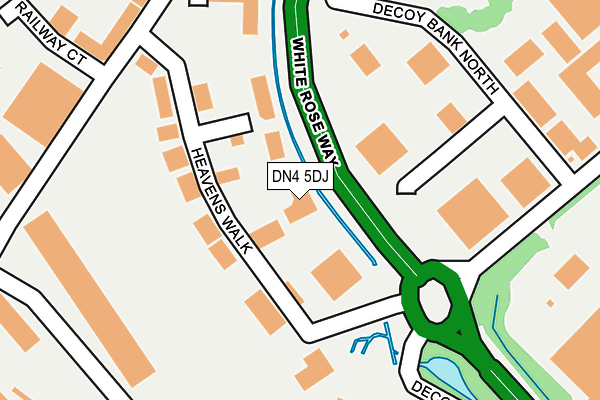 DN4 5DJ map - OS OpenMap – Local (Ordnance Survey) DN4 5DJ map - OS OpenMap – Local (Ordnance Survey)