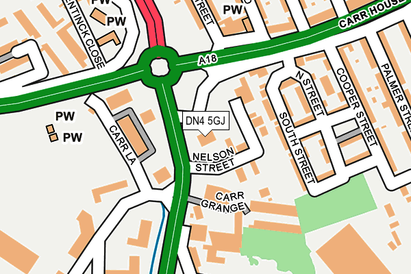 DN4 5GJ map - OS OpenMap – Local (Ordnance Survey) DN4 5GJ map - OS OpenMap – Local (Ordnance Survey)