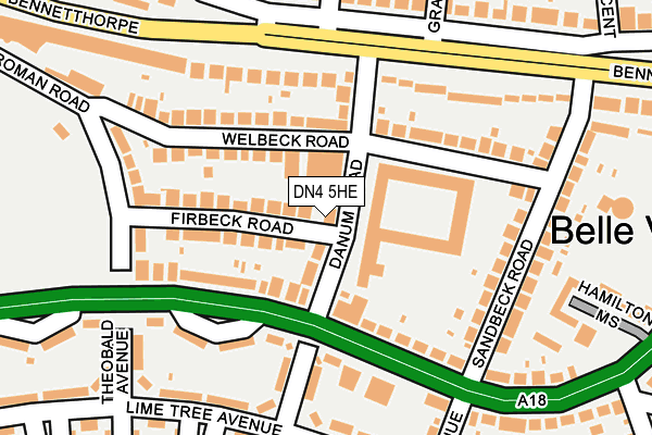 DN4 5HE map - OS OpenMap – Local (Ordnance Survey) DN4 5HE map - OS OpenMap – Local (Ordnance Survey)