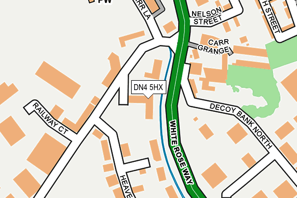DN4 5HX map - OS OpenMap – Local (Ordnance Survey) DN4 5HX map - OS OpenMap – Local (Ordnance Survey)