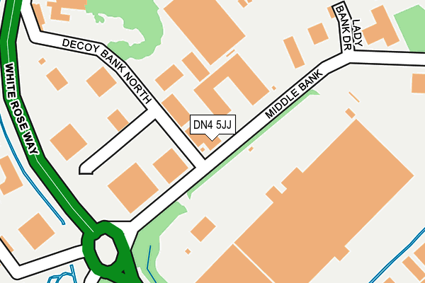 DN4 5JJ map - OS OpenMap – Local (Ordnance Survey) DN4 5JJ map - OS OpenMap – Local (Ordnance Survey)
