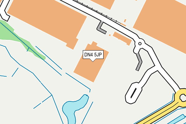 DN4 5JP map - OS OpenMap – Local (Ordnance Survey) DN4 5JP map - OS OpenMap – Local (Ordnance Survey)