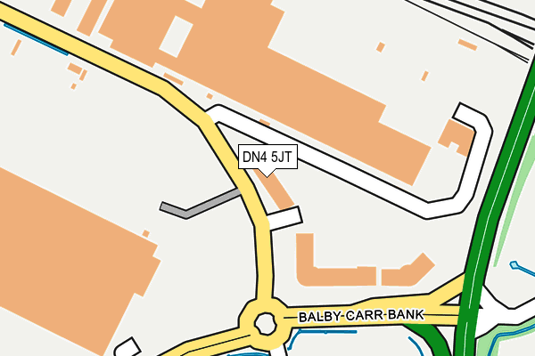 DN4 5JT map - OS OpenMap – Local (Ordnance Survey) DN4 5JT map - OS OpenMap – Local (Ordnance Survey)