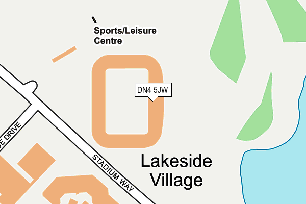 DN4 5JW map - OS OpenMap – Local (Ordnance Survey) DN4 5JW map - OS OpenMap – Local (Ordnance Survey)