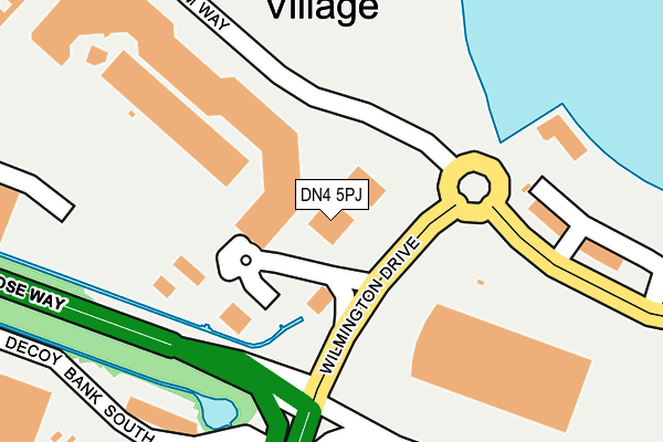 DN4 5PJ map - OS OpenMap – Local (Ordnance Survey) DN4 5PJ map - OS OpenMap – Local (Ordnance Survey)