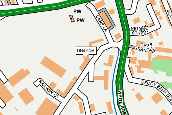 DN4 5QA map - OS OpenMap – Local (Ordnance Survey)