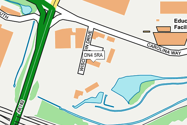 DN4 5RA map - OS OpenMap – Local (Ordnance Survey) DN4 5RA map - OS OpenMap – Local (Ordnance Survey)