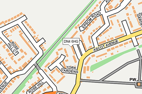 DN4 6HG map - OS OpenMap – Local (Ordnance Survey) DN4 6HG map - OS OpenMap – Local (Ordnance Survey)