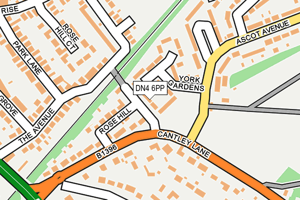 DN4 6PP map - OS OpenMap – Local (Ordnance Survey) DN4 6PP map - OS OpenMap – Local (Ordnance Survey)