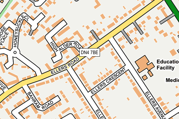 DN4 7BE map - OS OpenMap – Local (Ordnance Survey) DN4 7BE map - OS OpenMap – Local (Ordnance Survey)