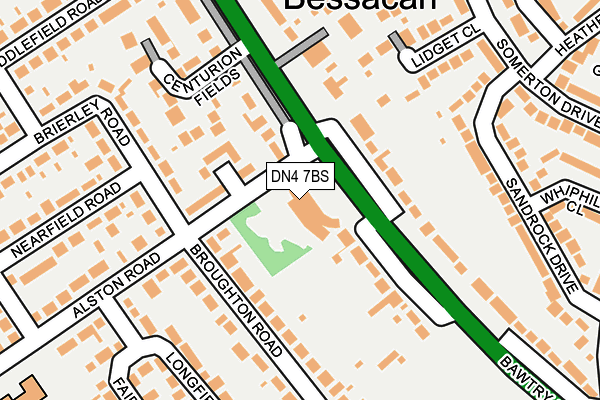 DN4 7BS map - OS OpenMap – Local (Ordnance Survey) DN4 7BS map - OS OpenMap – Local (Ordnance Survey)
