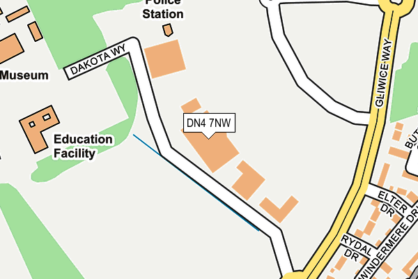 DN4 7NW map - OS OpenMap – Local (Ordnance Survey) DN4 7NW map - OS OpenMap – Local (Ordnance Survey)