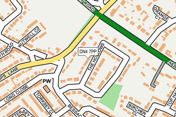DN4 7PP map - OS OpenMap – Local (Ordnance Survey) DN4 7PP map - OS OpenMap – Local (Ordnance Survey)