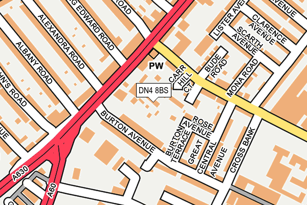 DN4 8BS map - OS OpenMap – Local (Ordnance Survey) DN4 8BS map - OS OpenMap – Local (Ordnance Survey)
