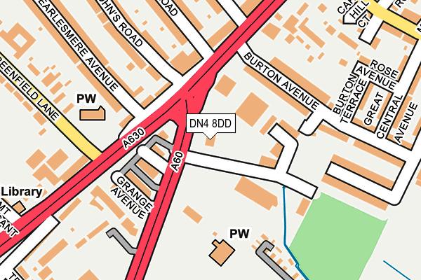 DN4 8DD map - OS OpenMap – Local (Ordnance Survey) DN4 8DD map - OS OpenMap – Local (Ordnance Survey)