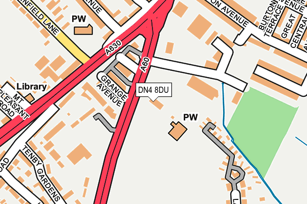 DN4 8DU map - OS OpenMap – Local (Ordnance Survey) DN4 8DU map - OS OpenMap – Local (Ordnance Survey)