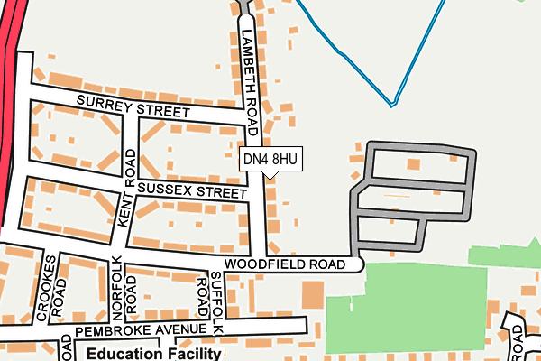 DN4 8HU map - OS OpenMap – Local (Ordnance Survey) DN4 8HU map - OS OpenMap – Local (Ordnance Survey)