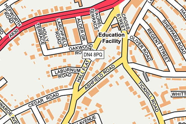DN4 8PQ map - OS OpenMap – Local (Ordnance Survey) DN4 8PQ map - OS OpenMap – Local (Ordnance Survey)
