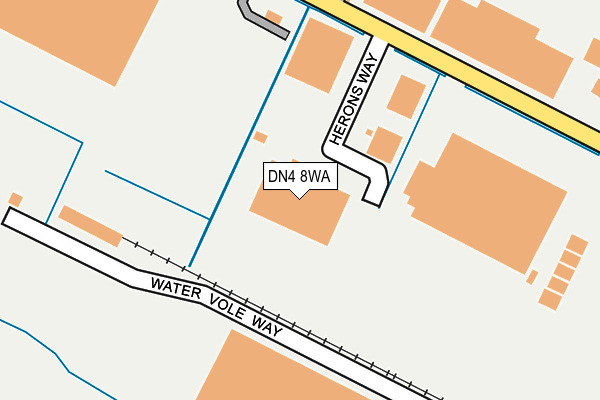 DN4 8WA map - OS OpenMap – Local (Ordnance Survey) DN4 8WA map - OS OpenMap – Local (Ordnance Survey)