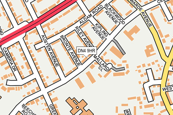 DN4 9HR map - OS OpenMap – Local (Ordnance Survey) DN4 9HR map - OS OpenMap – Local (Ordnance Survey)